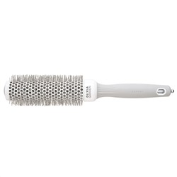 Olivia Garden Термобрашинг для укладки волос / Expert Blowout Speed XL Wavy Bristles White & Grey ID2025/OGBCI35, 35 мм, серый