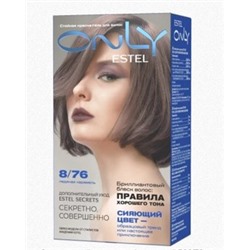 ESTEL ONLY Стойкая краска-гель для волос 8/76 Светло-русый коричнево-фиолетовый 125 мл