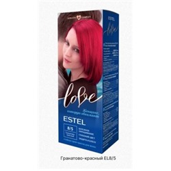 ESTEL LOVE Стойкая крем-краска для волос тон 8/5 Гранатово-красный 50 мл