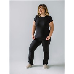 Женские брюки прямые кулирка набивка арт.4 / Life Style