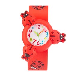Часы наручные детские "Божьи коровки", со спинером, ремешок l-21.5 см
