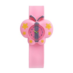 Часы наручные детские "Бабочка", ремешок силикон, LR41 (AG3)