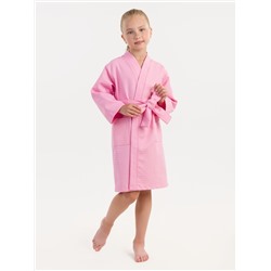 Детский халат вафельный Розовый HVKD