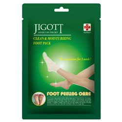 Jigott Отшелушивающие пилинг-носочки / Clean & Moisturizing Foot Pack, 1 пара