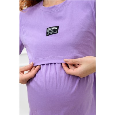 Женская туника для беременных и кормящих 67123 Сиреневая