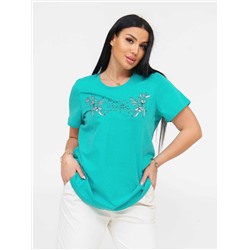Женская футболка 1662-5 / Зеленый