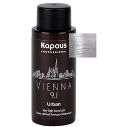Kapous Полупермонентный жидкий краситель для волос "Urban" 60мл 9.1 LC Вена