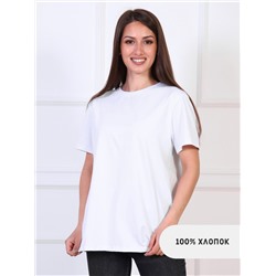 Женская футболка базовая Белая Ф-38