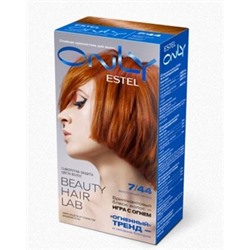 ESTEL ONLY Стойкая краска-гель для волос 7/44 Русый медный интенсивный 125 мл