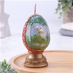 Декоративная свеча «Пасхальное яйцо с берёзой» МИКС