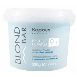 Kapous Обесцвечивающая пудра с защитным комплексом 9+ серии "Blond Bar"500 мл.