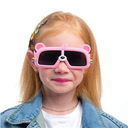 Очки солнцезащитные детские поляризационные, TR90, линза 5 х 6 см, ширина 14 см, дужки 14 см   76612