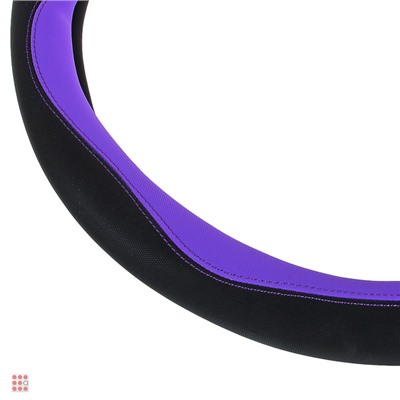 NG Оплетка руля, экокожа, со вставками «фиолетовый», черный, размер М