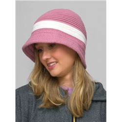 Шляпа женская весна-осень Violet (Цвет лавандово-розовый), размер 56-58, шерсть 30%