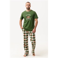 Мужская пижама "Вечеринка" 2149-К / Зеленый