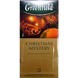 Чай Greenfield Christmas Mystery, черный с корицей, 25 пакетиков, в конветах, 1*1.5 г
