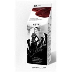 ESTEL CELEBRITY Краска-уход для волос тон 7/5 Рубин 50 мл
