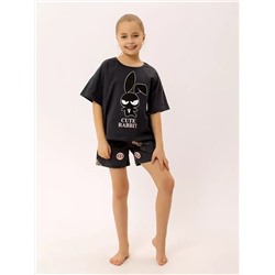 Детская пижама "Лаки" арт. дк292тс / Темно-серый