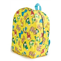 Детский рюкзак Малыш Динозавры / Желтый фон
