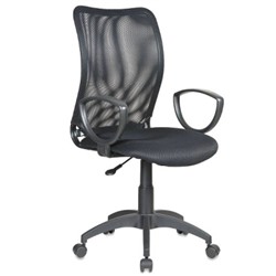 Кресло (Спинка черная сетка, сиденье черное TW-11)