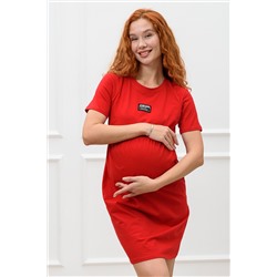 Женская туника для беременных и кормящих 67123 Красная