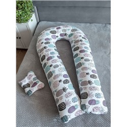 Подушка для беременных "Подкова" + подушка для младенцев / Ананасики