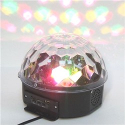 Диско шар светодиодный Magic Ball Light с динамиком, MP3, USB + флэш накопитель, пульт ДУ
