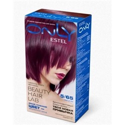 ESTEL ONLY Стойкая краска-гель для волос 5/65 Светлый шатен фиолетово-красный 125 мл