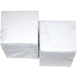 Салфетки бумажные HoReka ЭКО, 100 шт., 240*240 мм, 1-сл., белые, эконом