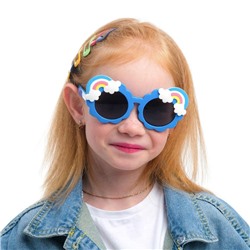 Очки солнцезащитные детские поляризационные, линза 4 х 4 см, ширина 13 см, дужка 13.5 см, микс 55390